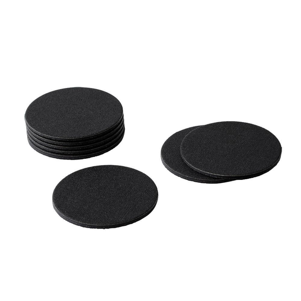 Felt-Backed Canvas Coasters | Black